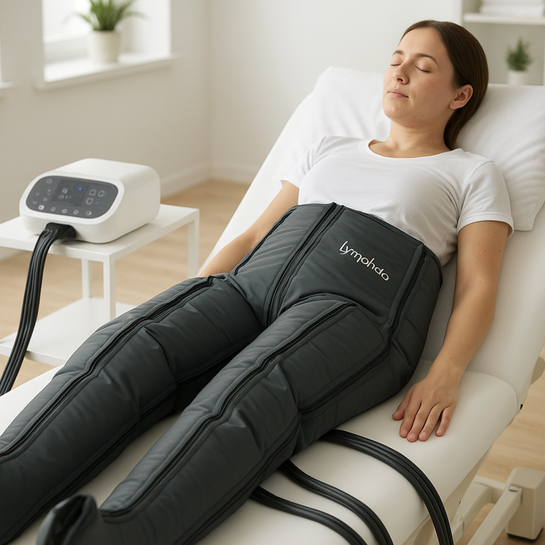 Maschinelle Lymphdrainage bei der Tamedes Körperwerkstatt, Unterstützung bei Schmerzen und speziellen Krankheiten