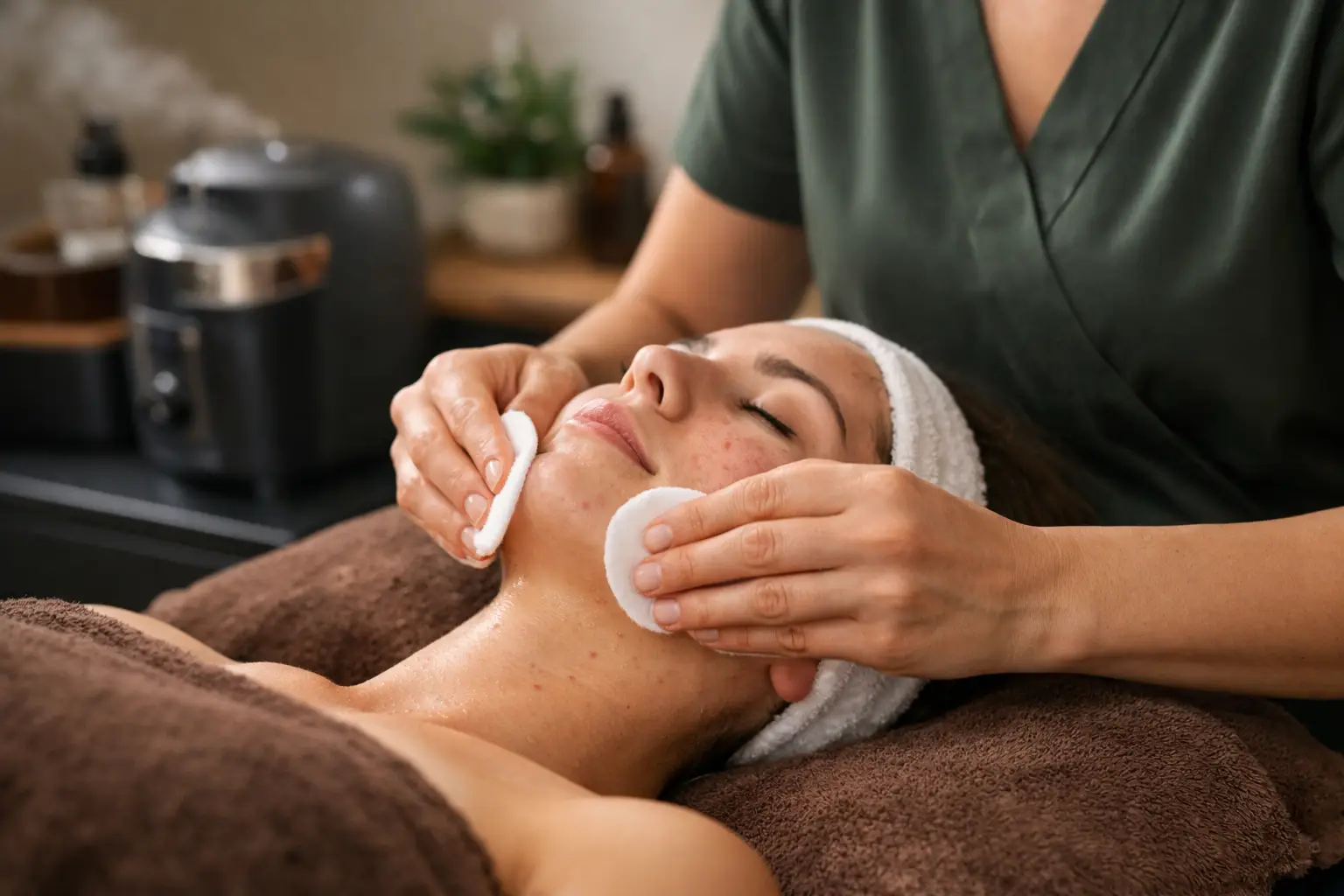 Gesichtsbehandlung bei unreiner Haut