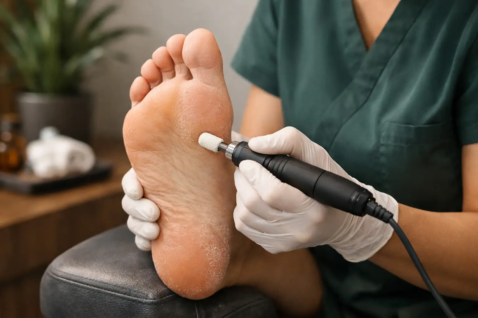 Medizinische Fußpflege bei Hornhaut